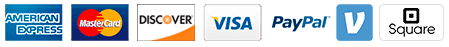 We Accept Cash, Checks, Credit/Debit Cards, Square App, Venmo and Paypal